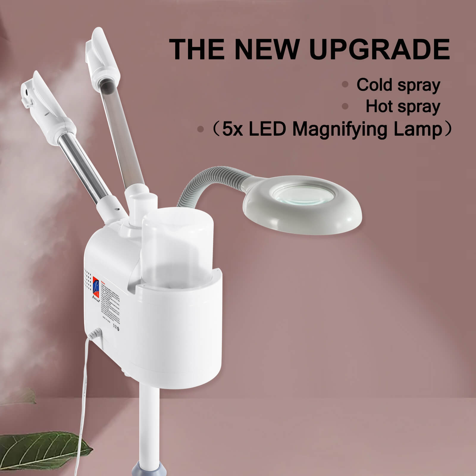 #4018 Professional 3 in 1 Facial Steamer esthetician steamer with hot & cold nozzle Artist hand