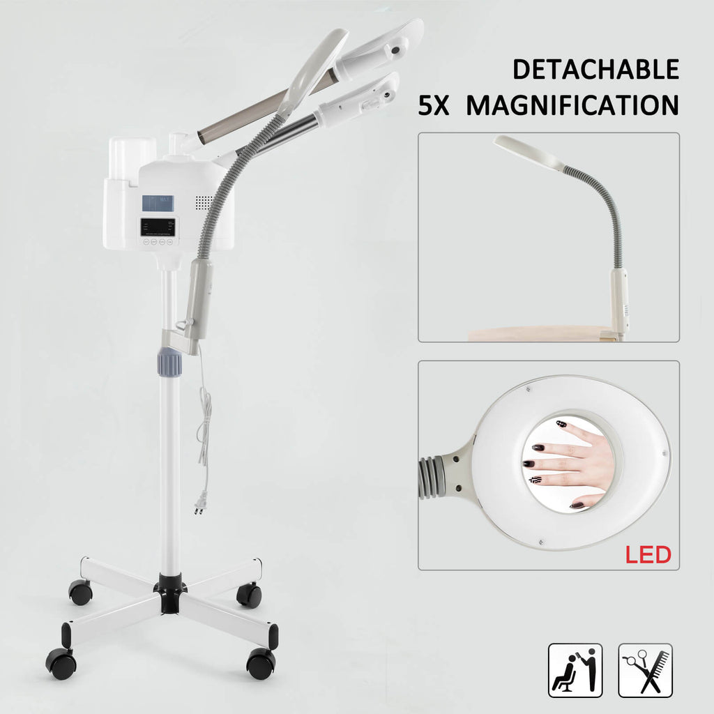 #4018 Professional 3 in 1 Facial Steamer esthetician steamer with hot & cold nozzle Artist hand