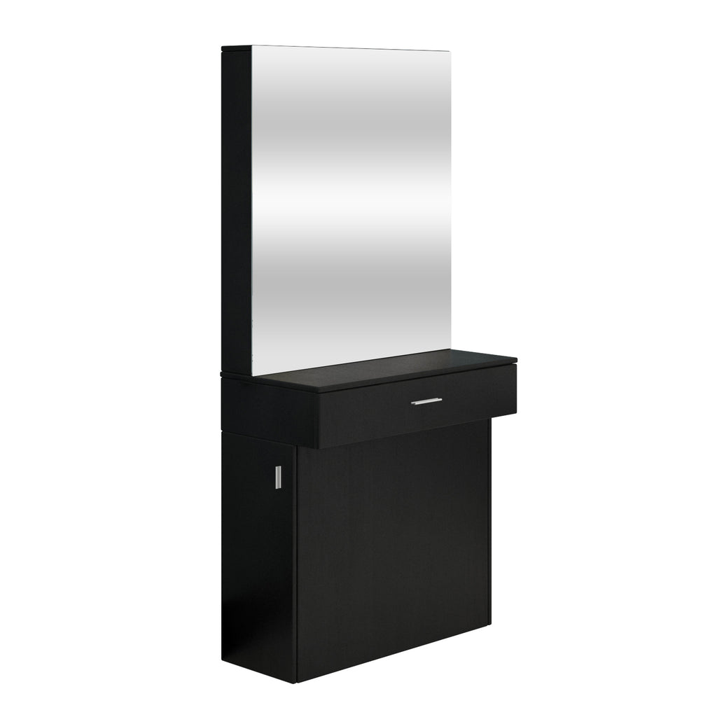 #102221 Wall Mount Salon Station Barber Stations Styling Station with Mirror Barber Beauty Spa Salon Equipment