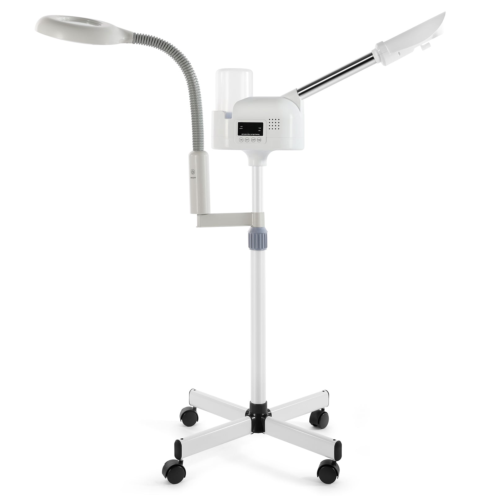 #4017 Facial Steamer Professional 2 in 1 Hot Face Steamer with 5X LED Magnifying Lamp, Upgrade Esthetician Face Steamer for Facial Deep Cleansing, Fast Heat for Beauty Salon Spa Home Use