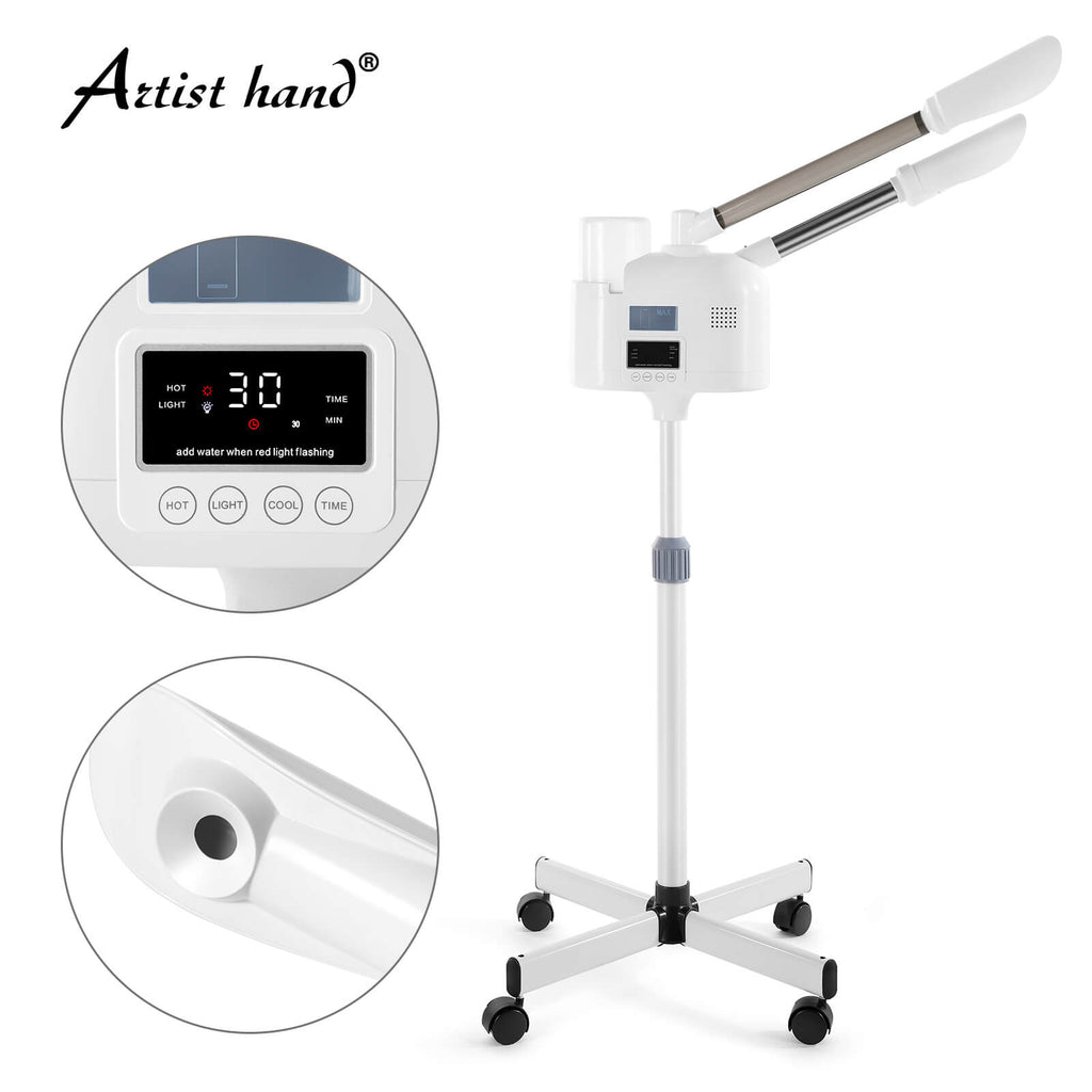 #4016 Professional 2 in 1 Facial Steamer with hot & cold nozzle Artist hand
