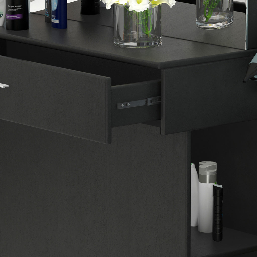 #102221 Wall Mount Salon Station Barber Stations Styling Station with Mirror Barber Beauty Spa Salon Equipment