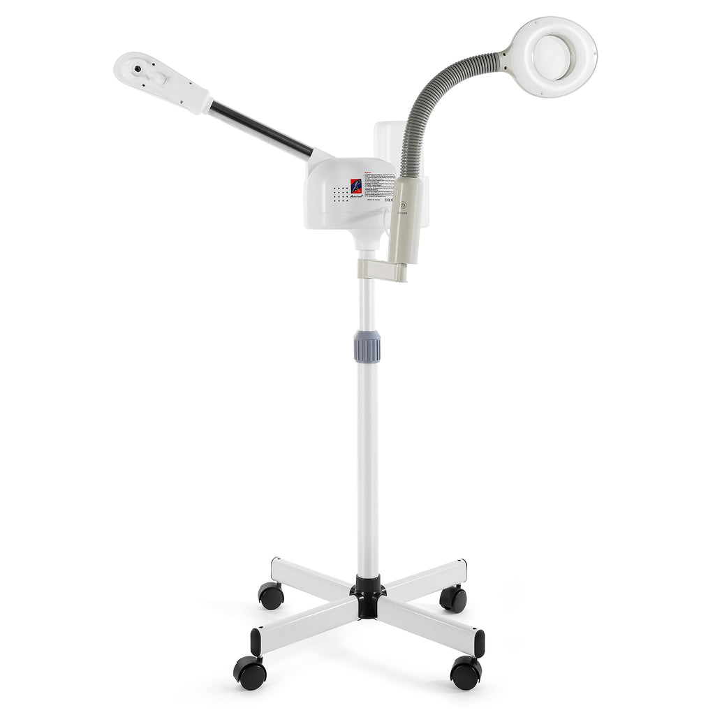 #4017 Facial Steamer Professional 2 in 1 Hot Face Steamer with 5X LED Magnifying Lamp, Upgrade Esthetician Face Steamer for Facial Deep Cleansing, Fast Heat for Beauty Salon Spa Home Use