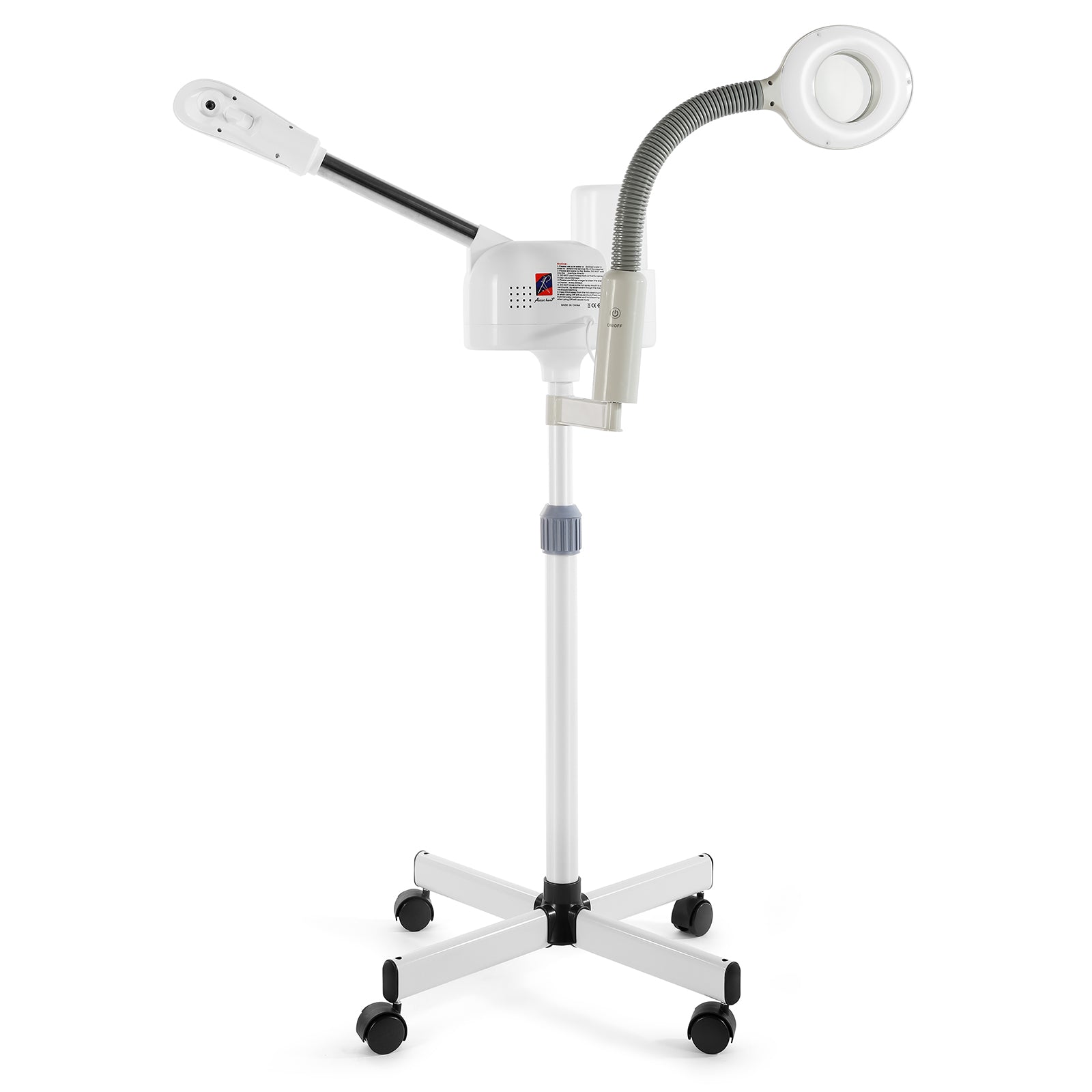 #4017 Facial Steamer Professional 2 in 1 Hot Face Steamer with 5X LED Magnifying Lamp, Upgrade Esthetician Face Steamer for Facial Deep Cleansing, Fast Heat for Beauty Salon Spa Home Use