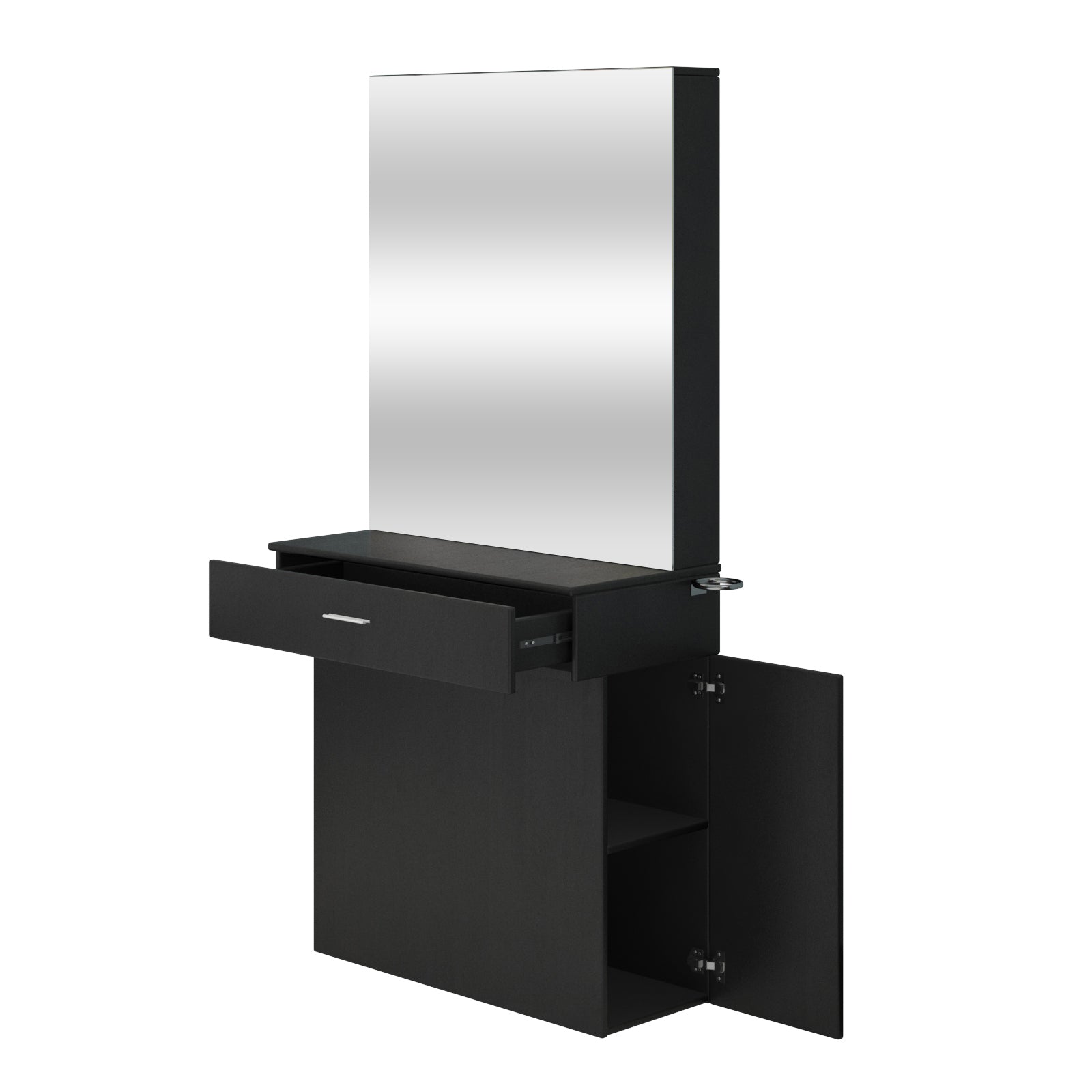 #102221 Wall Mount Salon Station Barber Stations Styling Station with Mirror Barber Beauty Spa Salon Equipment