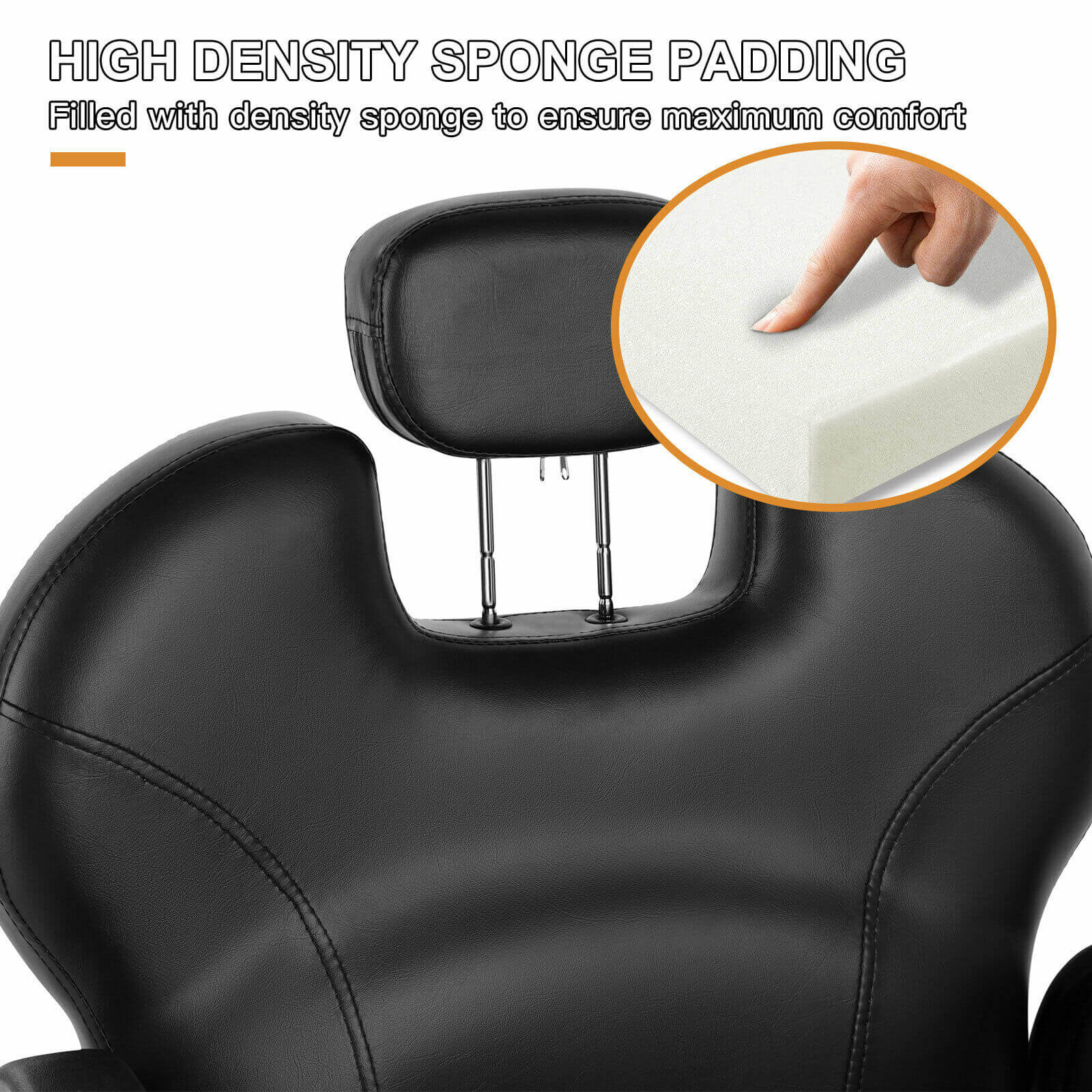 #5015 Hydraulic Reclining Barber Chair Artist hand