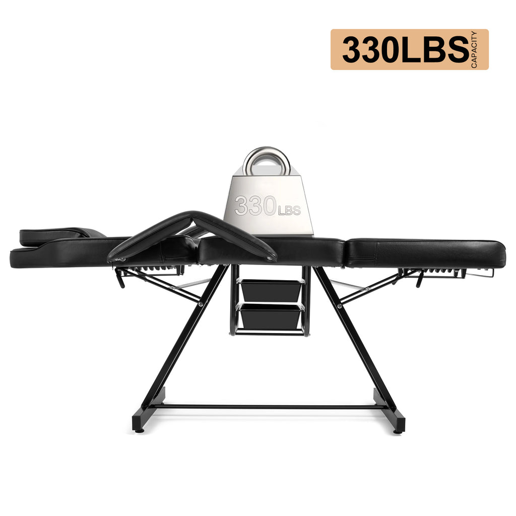 #2004 Facial Tattoo Chair Massage Bed Salon Lash Chair for Eyelash Extensions Tattoo Table Salon Chair with Trays