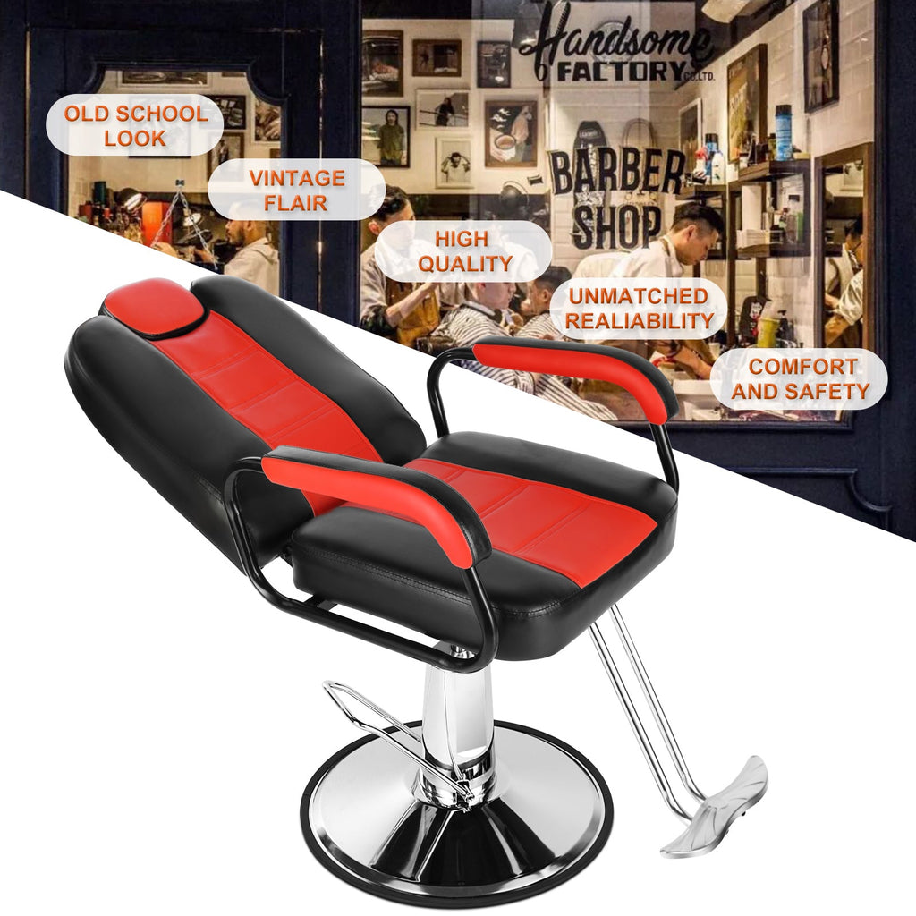 #5517 Hydraulic Recliner Barber Chair Artist hand