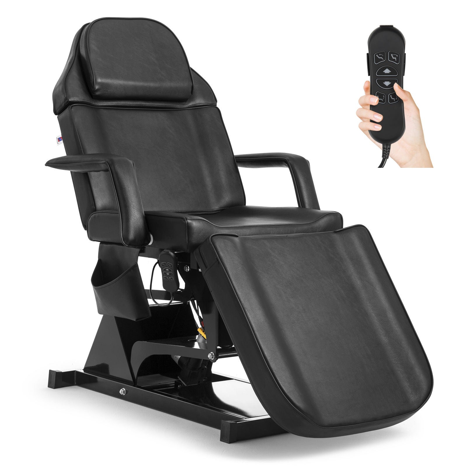#2025 Facial Bed for Esthetician Massage Table Beauty Bed Medical Aesthetic Tattoo Chair with 3 Motor Electrical Adjustments,Black