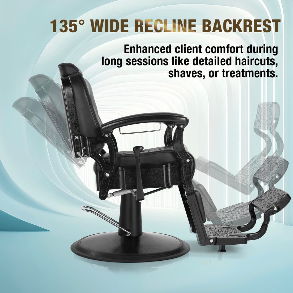 #5043 Heavy Duty Prestige Vintage Barber Chair