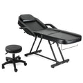 #201100  Massage Table Adjustable Massage Bed W/Free Barber Stool Spa Bed Salon Massage Equipment Barber Chair Salon Chair