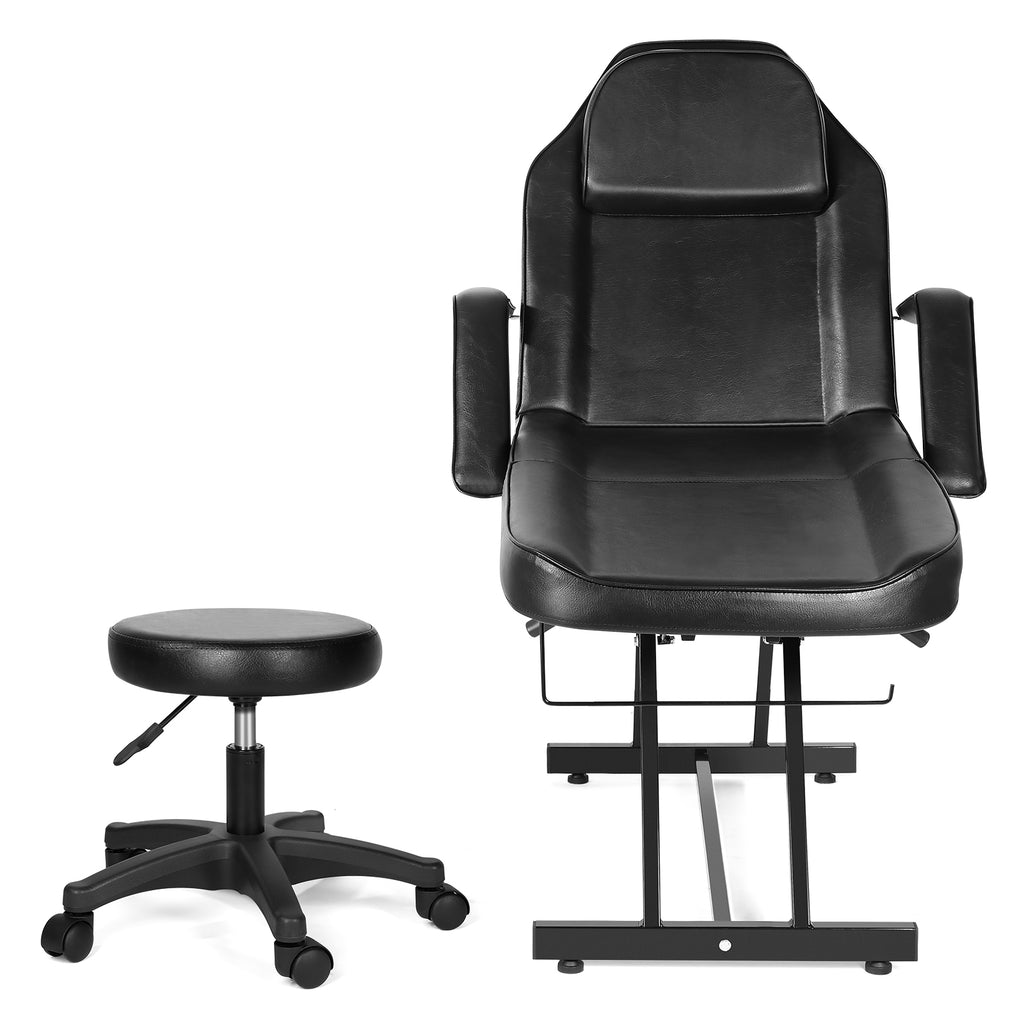 #201100  Massage Table Adjustable Massage Bed W/Free Barber Stool Spa Bed Salon Massage Equipment Barber Chair Salon Chair