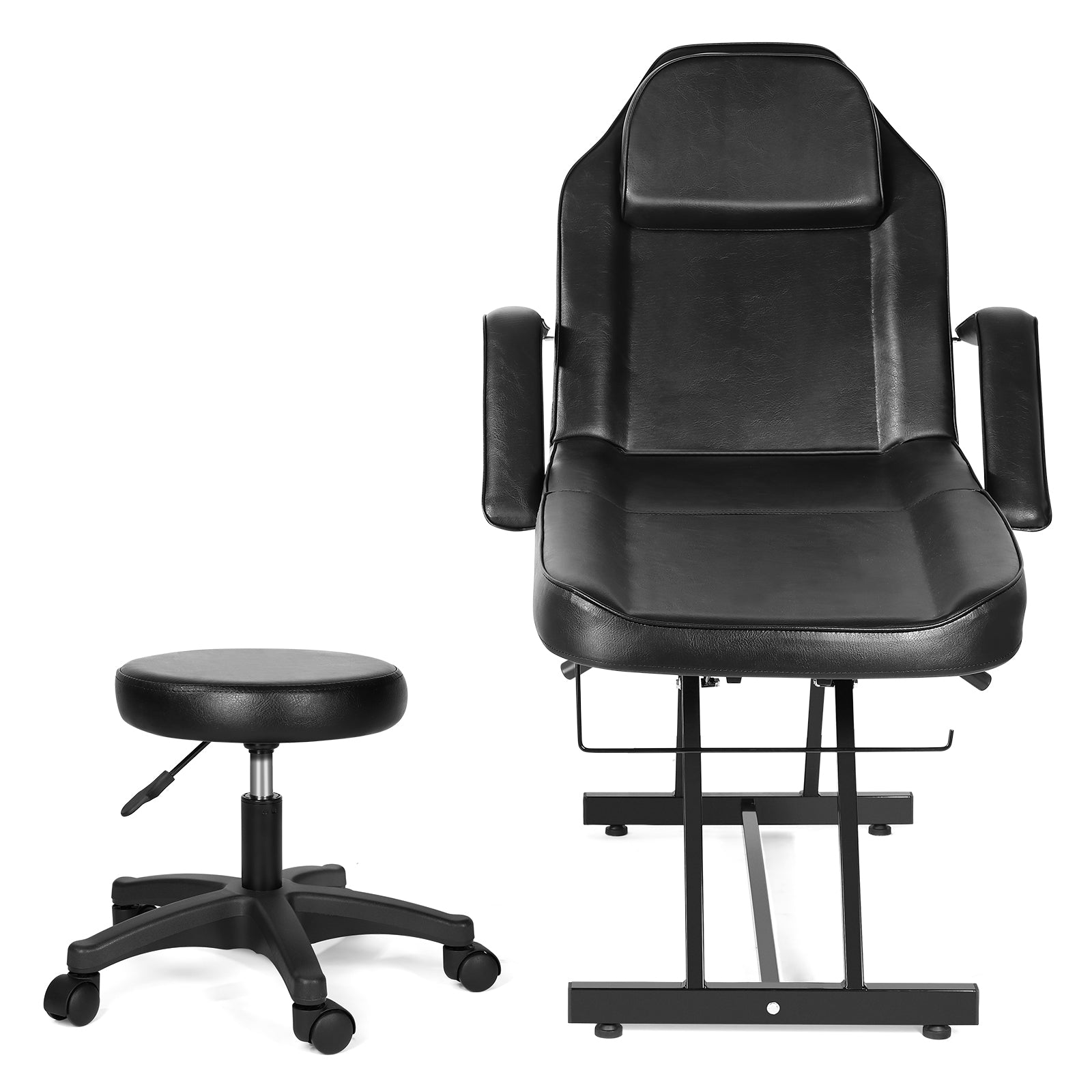 #201100  Massage Table Adjustable Massage Bed W/Free Barber Stool Spa Bed Salon Massage Equipment Barber Chair Salon Chair