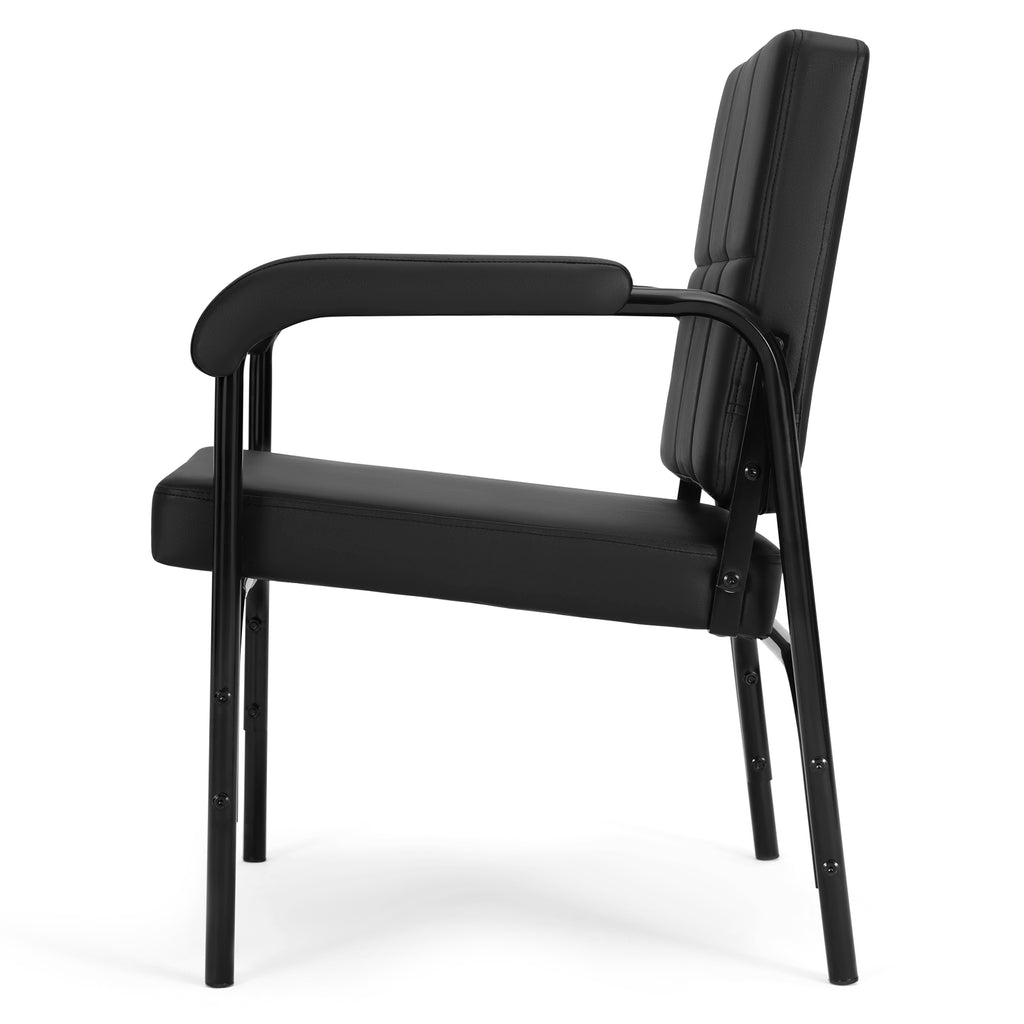 #1005 Black Reclining Barber Shampoo Chair Salon Spa Beauty Hair Styling