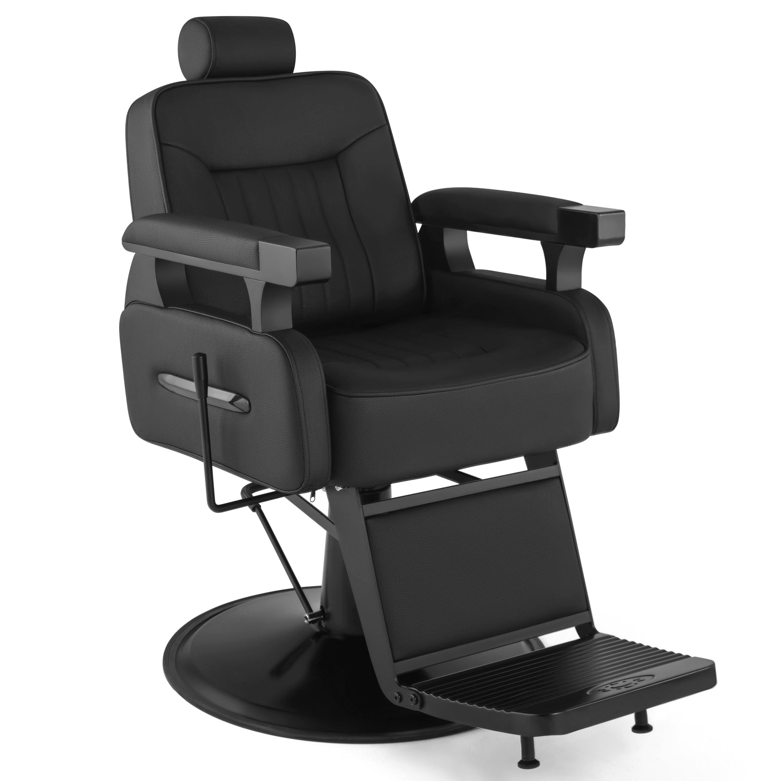 #5081 Artist hand Barber Chair, Vintage Barber Chair Style, Reclining Hydraulic Salon Chair, Locks in Recline & Rotation, Smooth Hydraulic Lift, PU Leather, Heavy-Duty Salon Chair for Barbershop