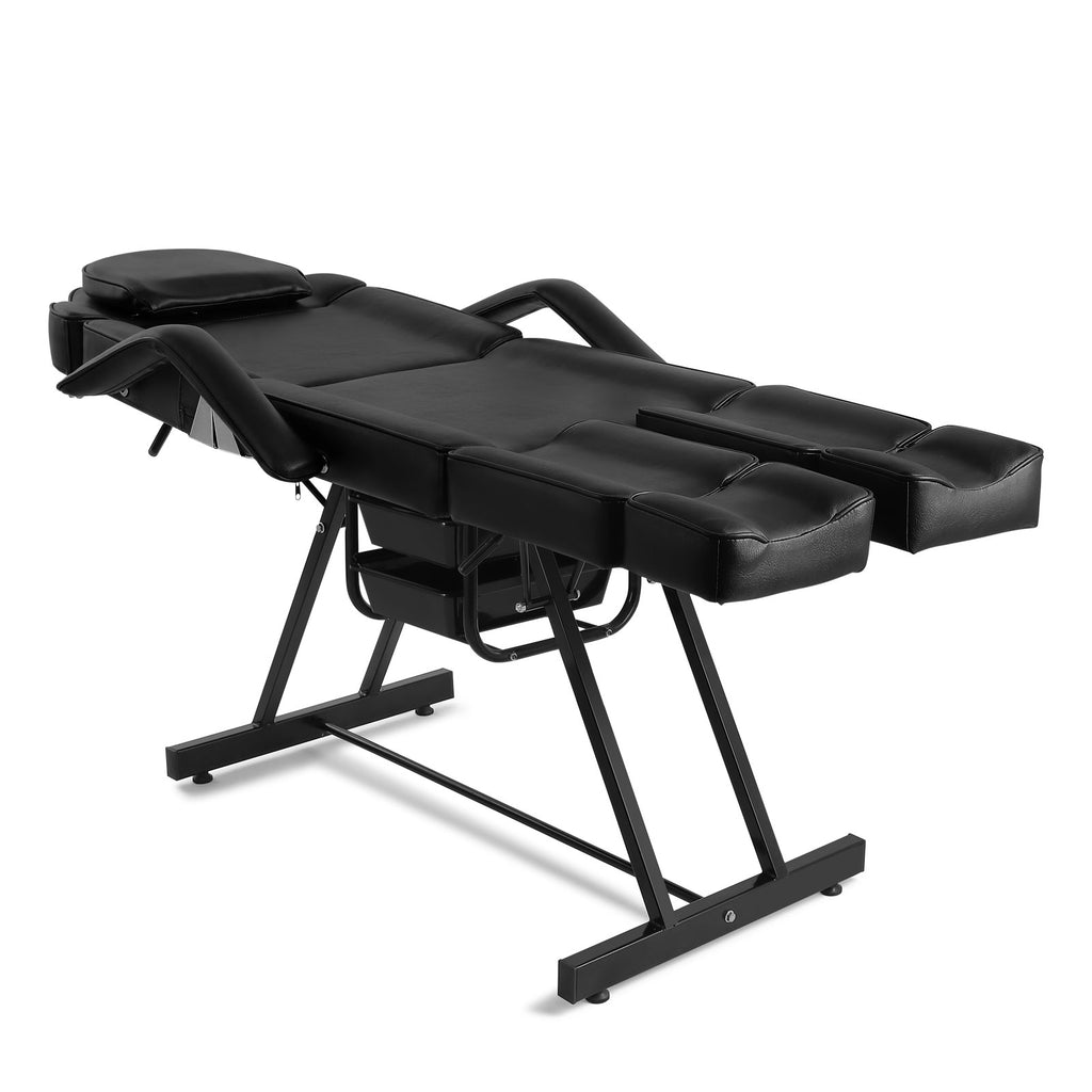 #2019 Massage Table Facial Bed Eyelash Extension Massage Bed with Tray, Split Footrests