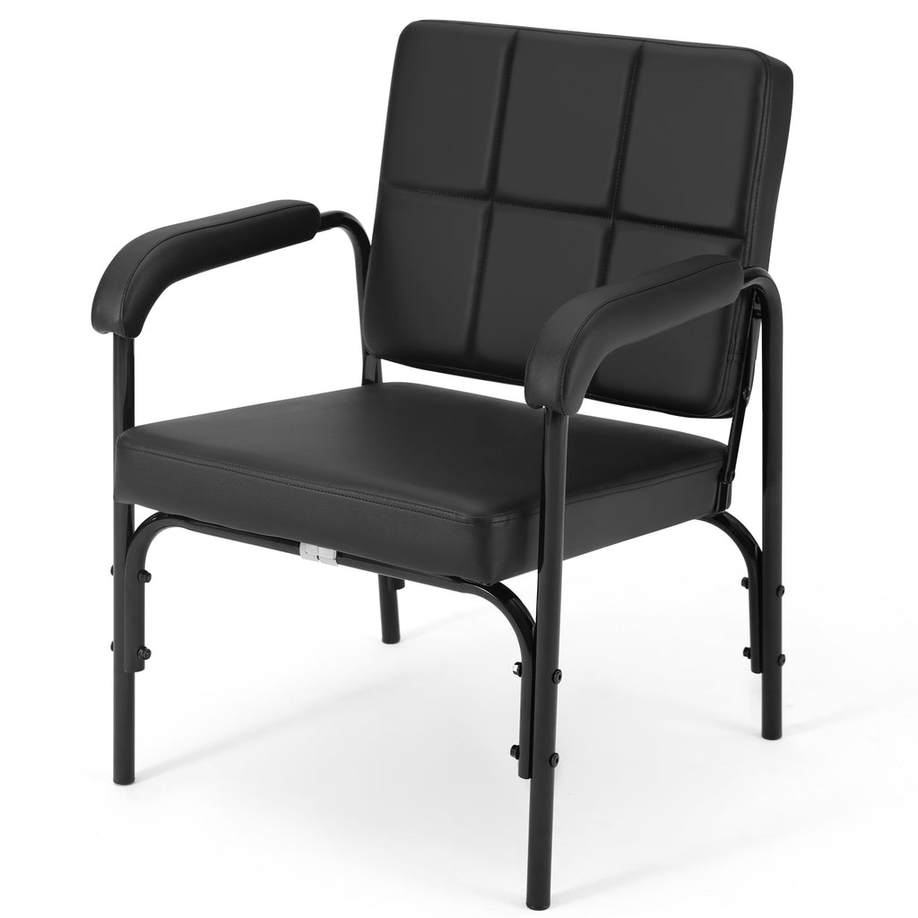 #1005 Black Reclining Barber Shampoo Chair Salon Spa Beauty Hair Styling