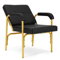 #1007 Black Gold HeavyDuty Reclining Barber Shampoo Chair Salon Spa Beauty Styling
