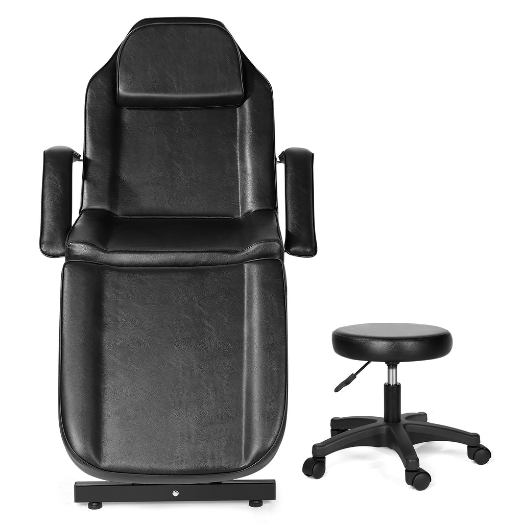 #201100  Massage Table Adjustable Massage Bed W/Free Barber Stool Spa Bed Salon Massage Equipment Barber Chair Salon Chair