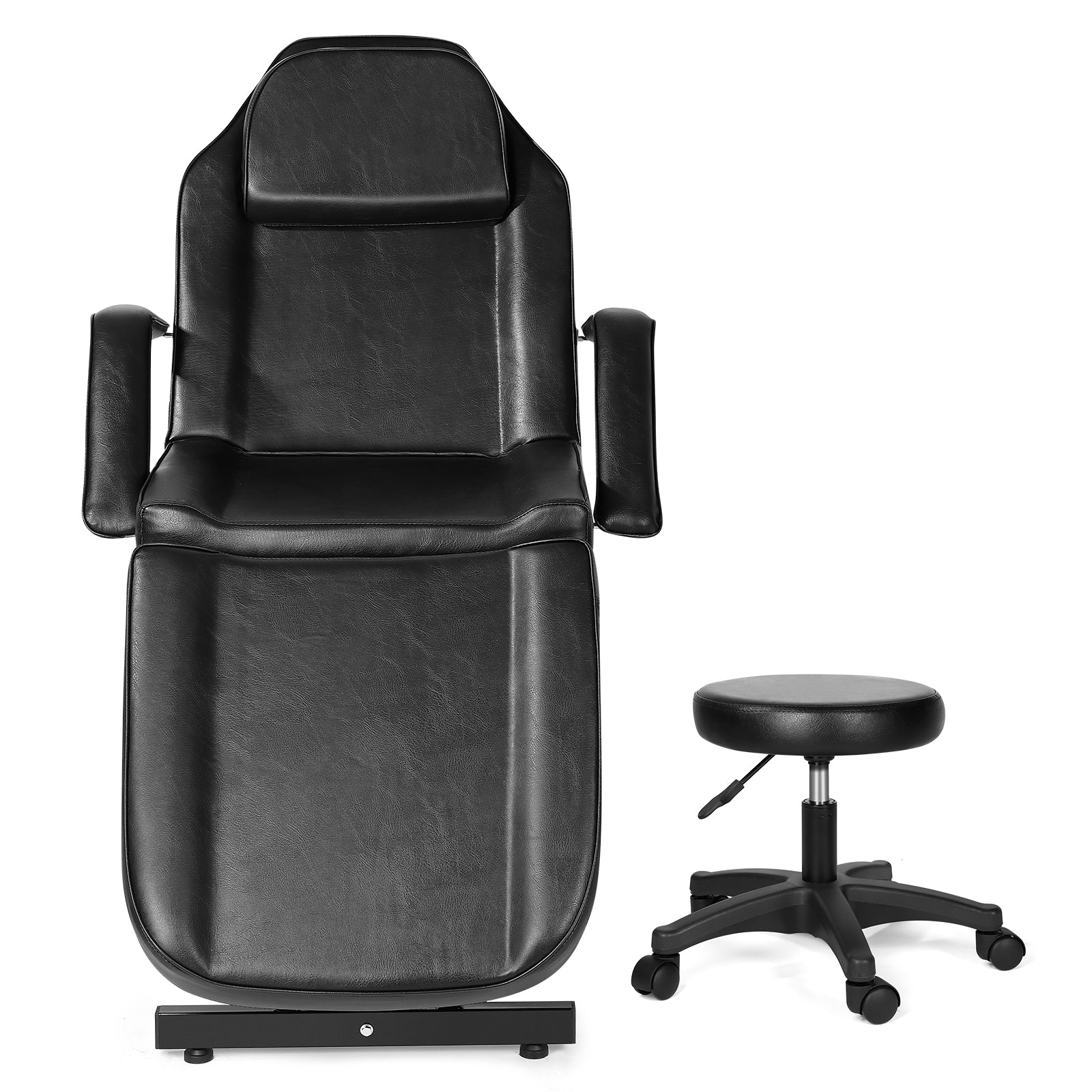 #201100  Massage Table Adjustable Massage Bed W/Free Barber Stool Spa Bed Salon Massage Equipment Barber Chair Salon Chair