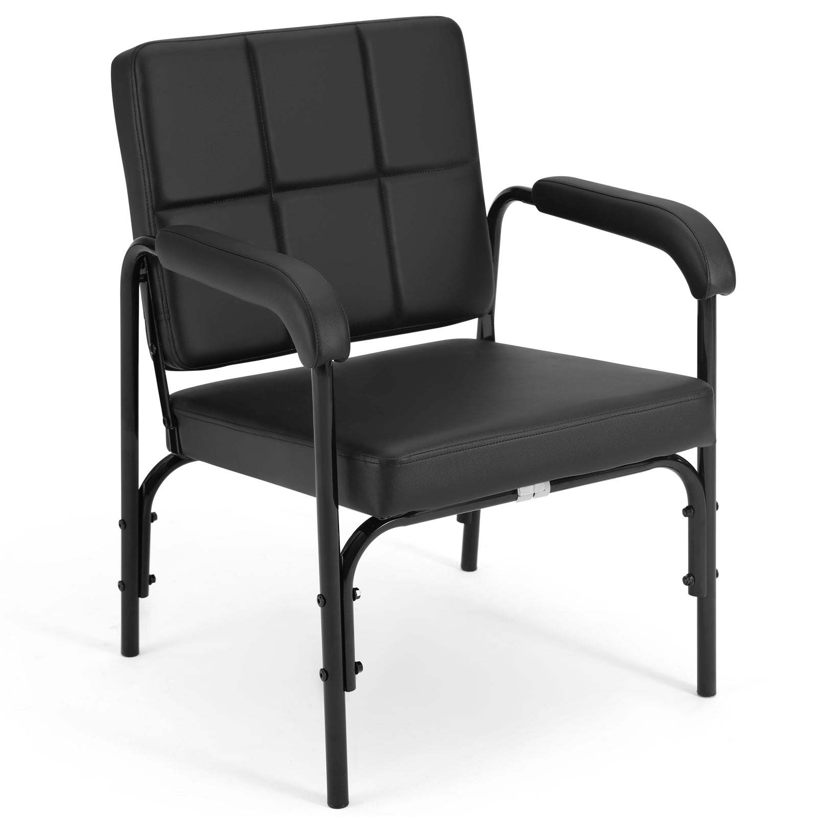 #1005 Black Reclining Barber Shampoo Chair Salon Spa Beauty Hair Styling