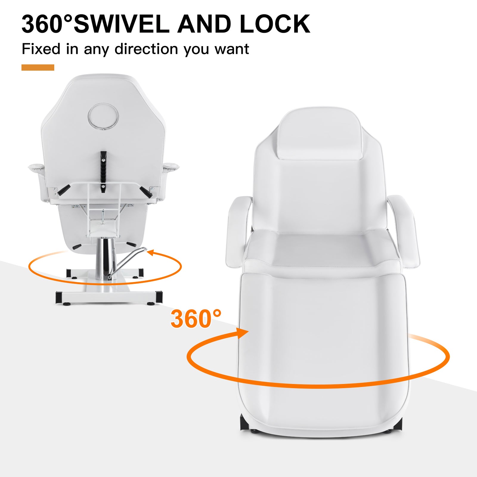 #2916 Professional Hydraulic Tattoo Bed Swivel aesthetician Chair Adjustable Beauty Esthetician Spa Table for Eyelash Facial Bed Extensions Salon Equipment