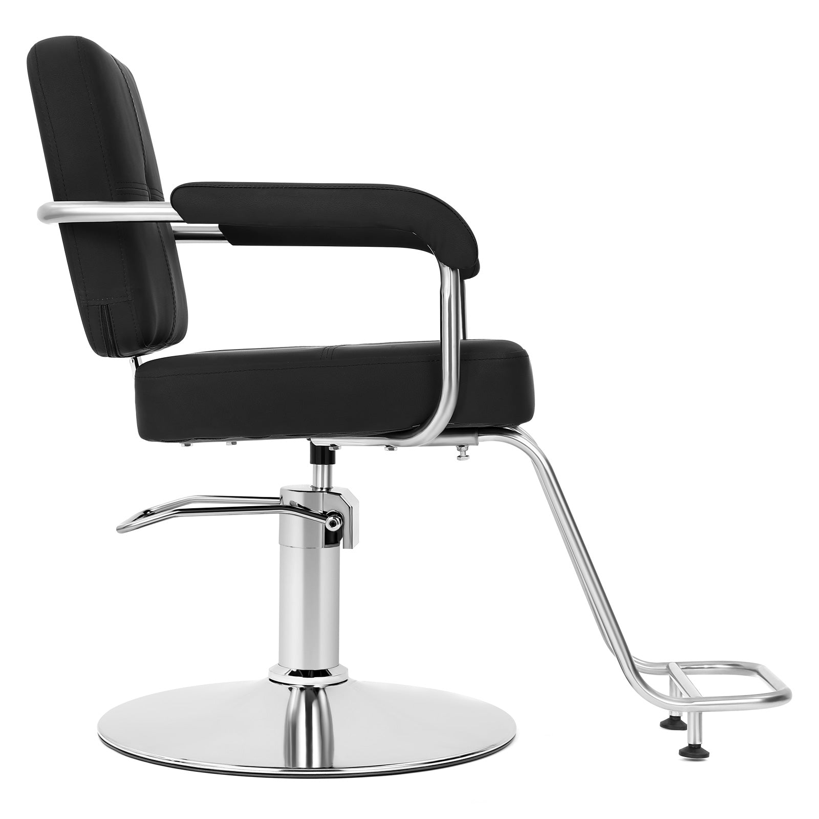 #5091 Black Salon Chair, Professional Hair Stylist Chair with Heavy Duty Hydraulic Pump, 360 Degree Swivel Styling Chair, Beauty Salon Equipment, Load Capacity 330 lbs