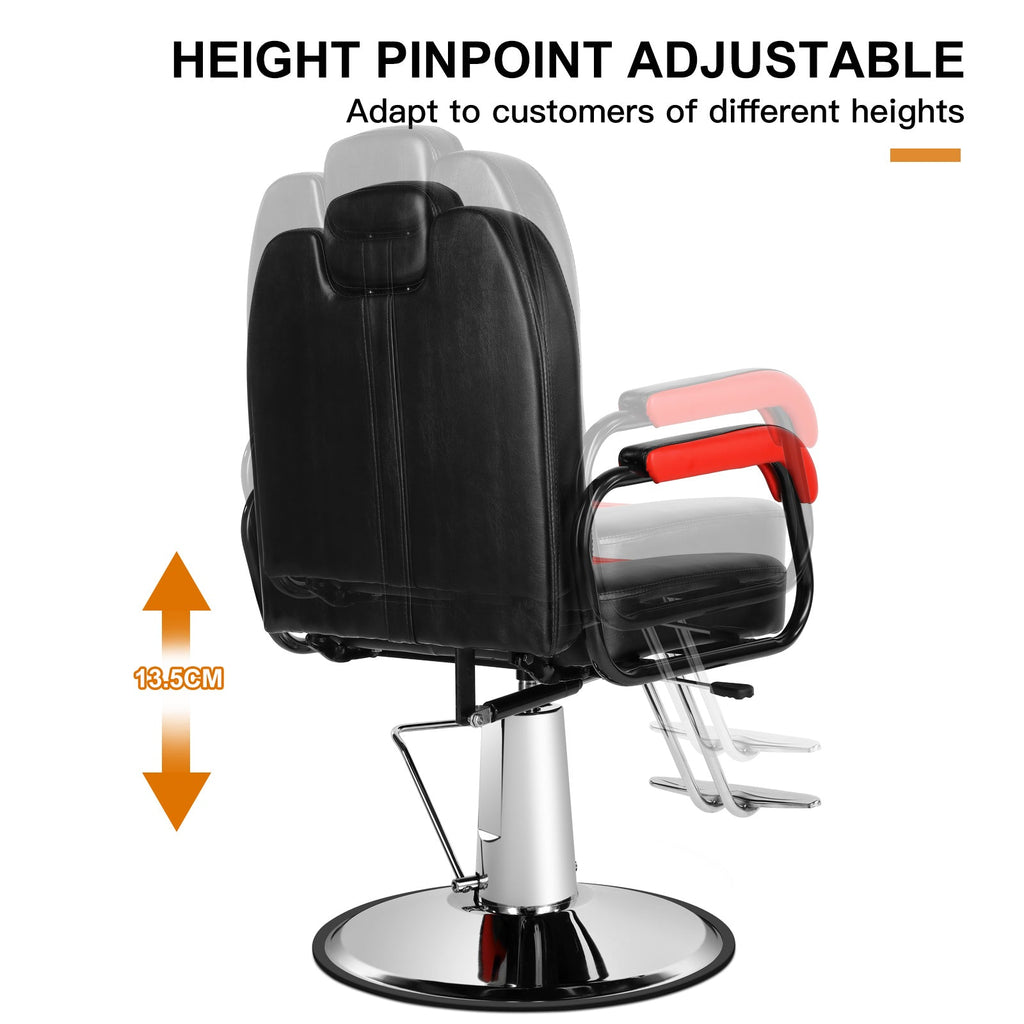 #5517 Hydraulic Recliner Barber Chair Artist hand