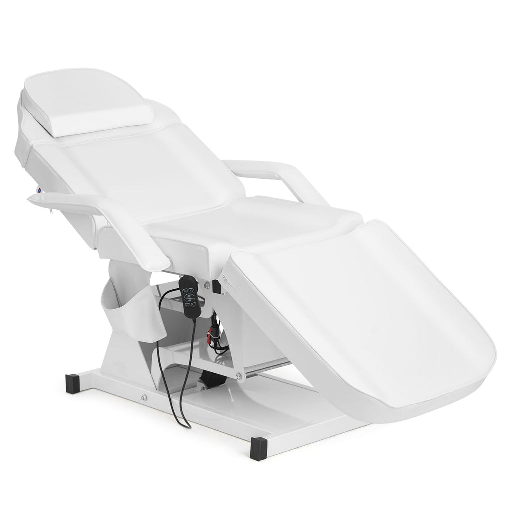#2926 Facial Bed for Esthetician MassageTable Beauty Bed Medical Aesthetic Tattoo Procedure Bed with 3 Motor Electrical Adjustments,White