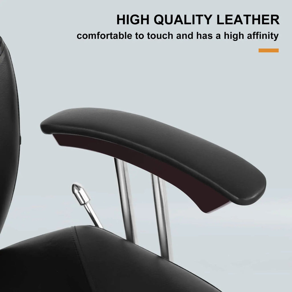 #5002 All Purpose Chairs for Barbershop Barber Chair Reclining, Both Sides Levers for Left-handed Artist hand