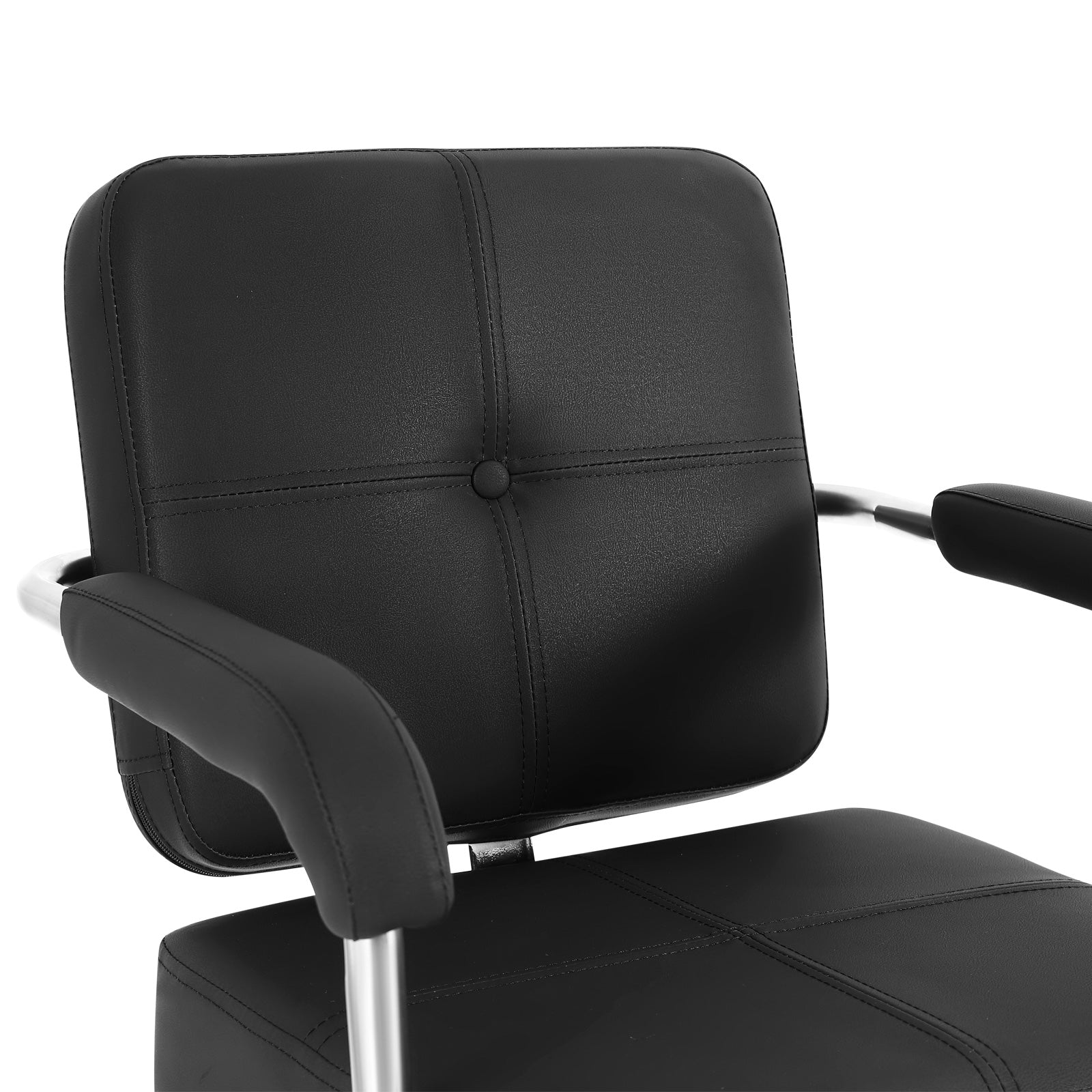#5091 Black Salon Chair, Professional Hair Stylist Chair with Heavy Duty Hydraulic Pump, 360 Degree Swivel Styling Chair, Beauty Salon Equipment, Load Capacity 330 lbs