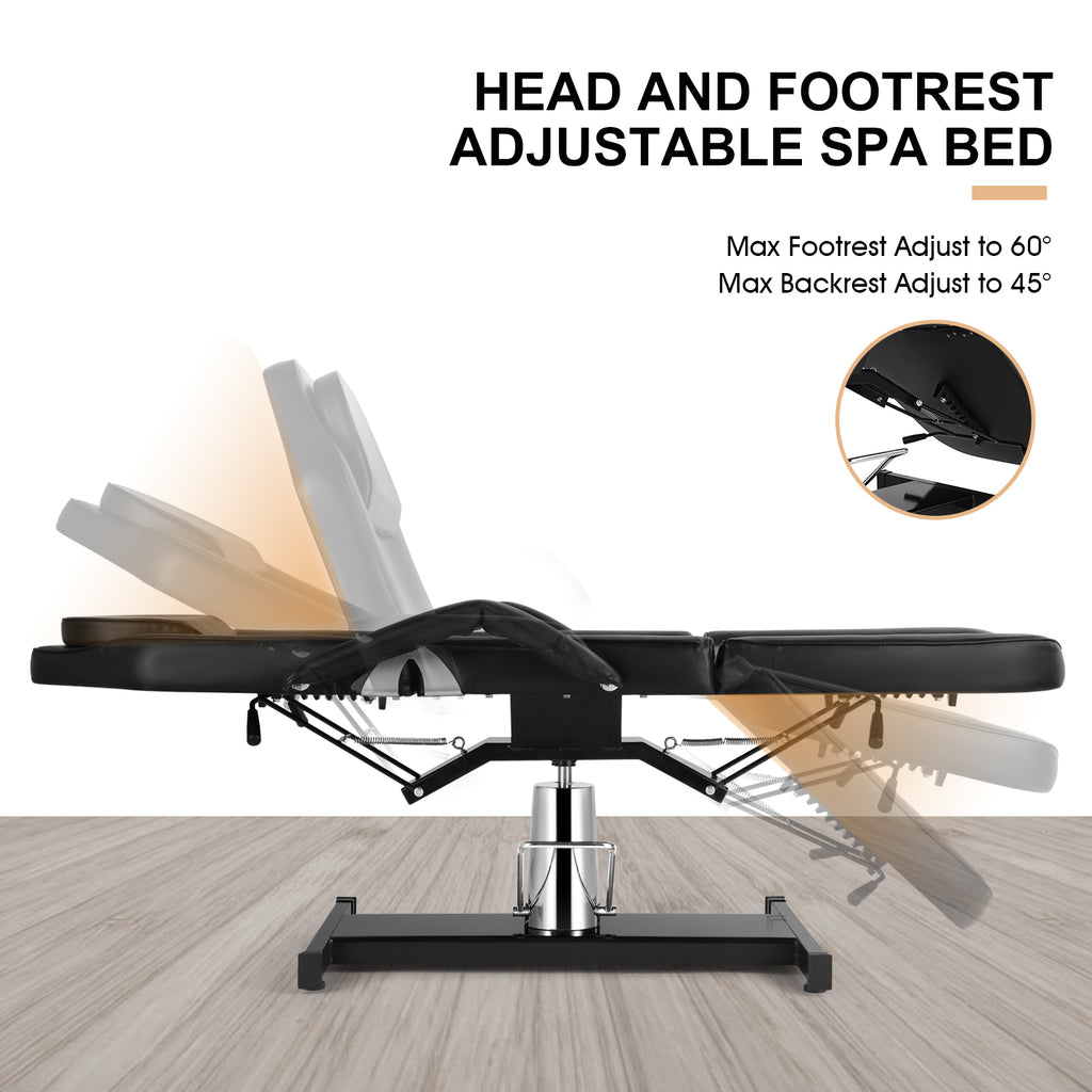 #20152 Hydraulic Facial Table Tattoo Chair Massage Bed Adjustable Professional for Esthetician Beauty Spa Lash Bed for Eyelash Extensions Salon Equipment Barber Chair Salon Chair