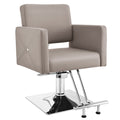 #5737 Gray Salon Chair for Hair Stylist with Back Cover, Hydraulic Hair Chair 360 Swivel Barber Chair, Beauty Salon Equipment for Hair Stylist Women, Max Load Weight 330 Lbs