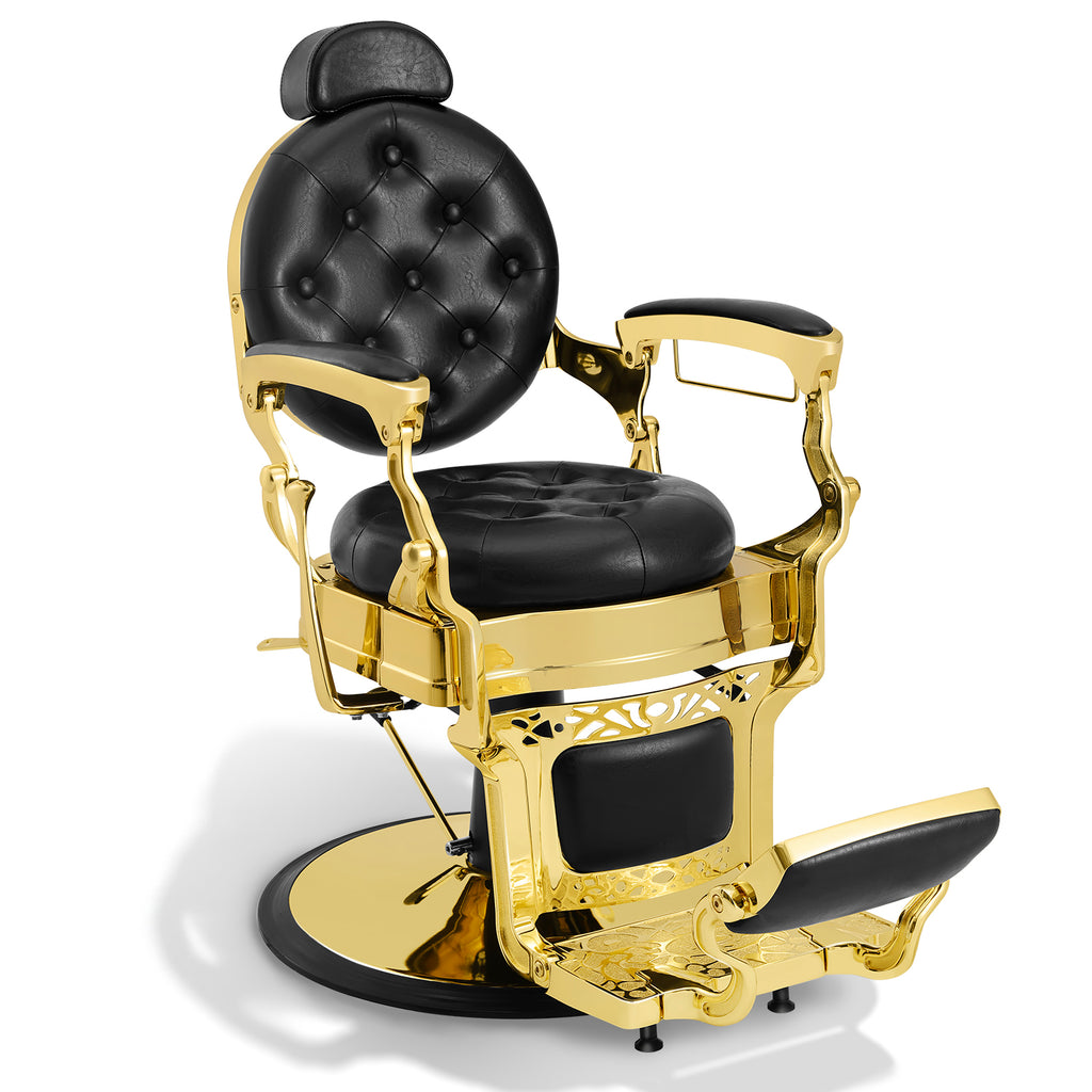 #5657 Barber Chair Classic Hydraulic Professional Vintage Heavy Duty Barber Chair with Adjustable Height Headrest for Salon & Home