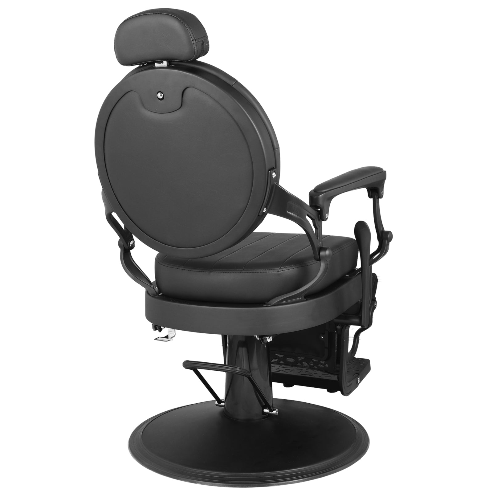 #5064 Retro Barber Chair Heavy Duty Barber Chairs Vintage Salon Chair Hydraulic Recline Chair Square Cushioning Beauty Spa Styling Equipment