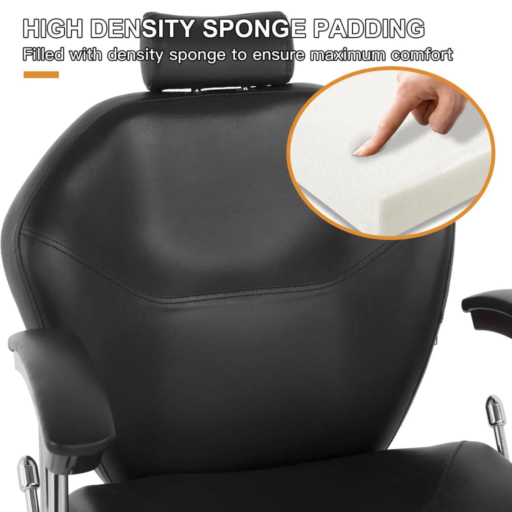 #5002 All Purpose Chairs for Barbershop Barber Chair Reclining, Both Sides Levers for Left-handed Artist hand