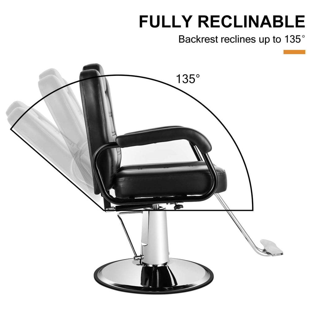 #5020 Hydraulic Recliner Barber Chair Artist hand