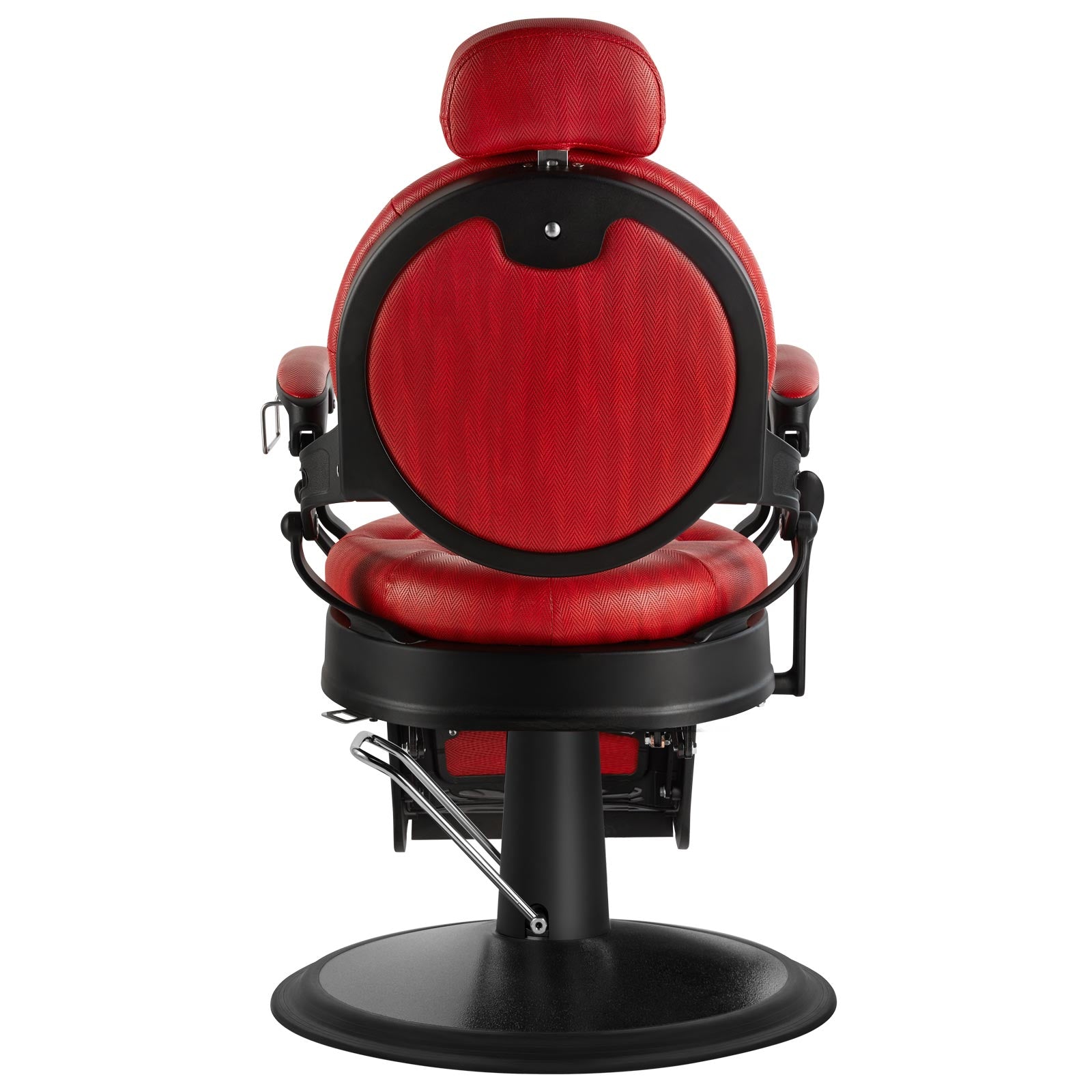 #5152 Retro Barber Chair Heavy Duty Vintage Barbershop Chair Red