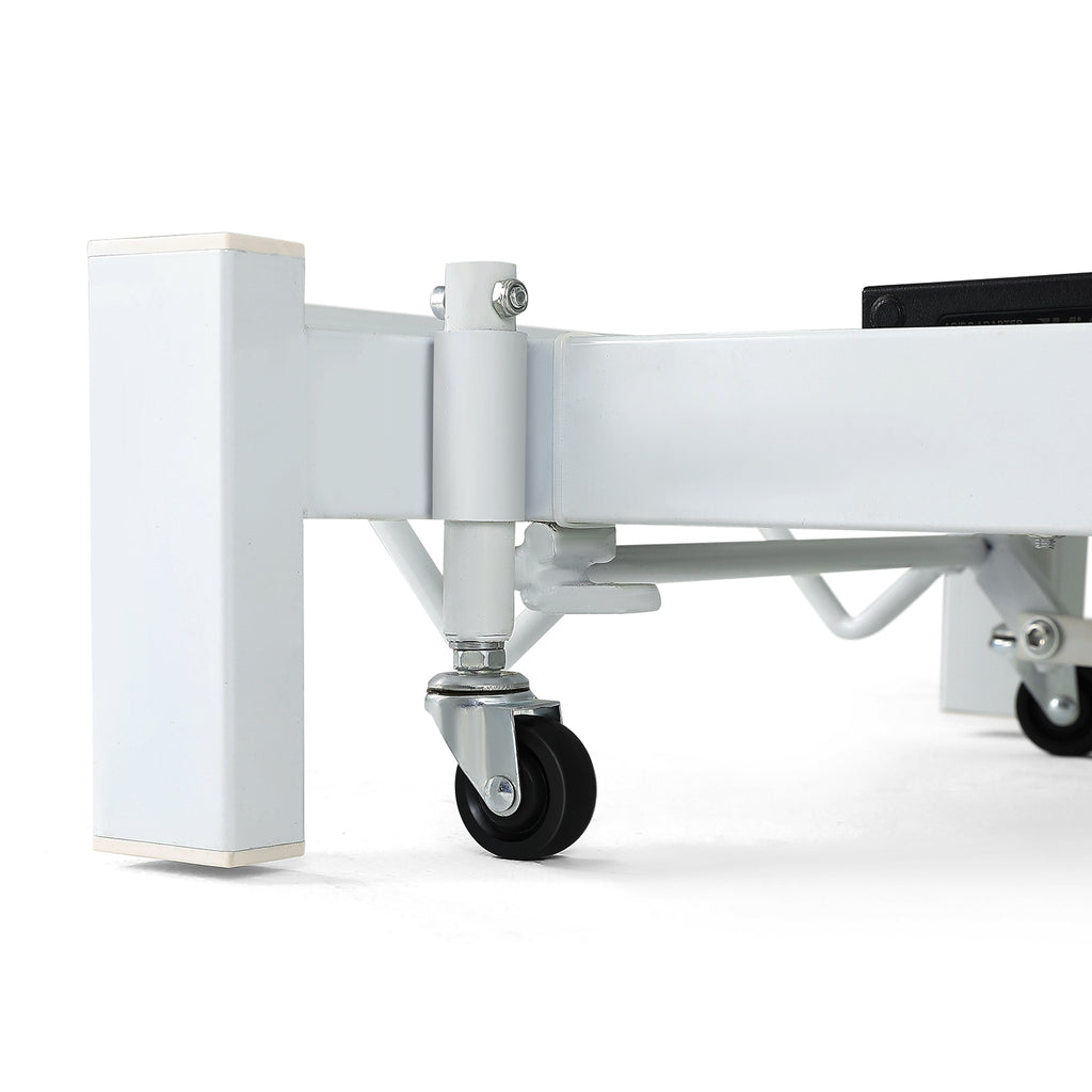 #2010 Electrical Facial Bed for Esthetician 110V Removable Massage Table 2 Motor Beauty Bed Medical Aesthetic Tattoo Chair with Adjustments, Hand/Foot-Operated,White