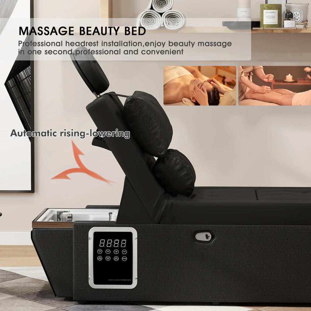 #1071 Head Spa Equipment, Foot Bath, Spa Beauty Salons, Backwash Unit Beauty Bed