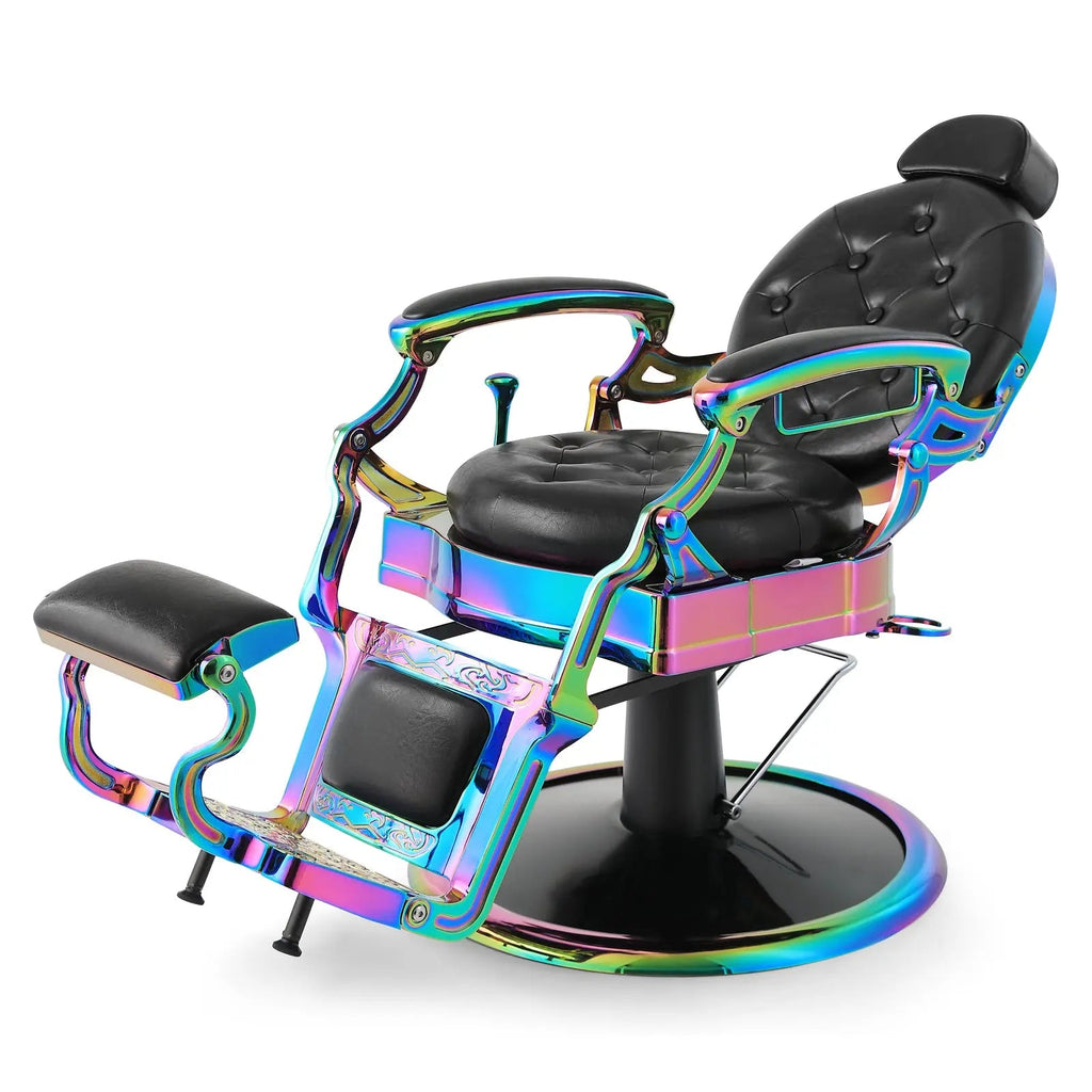 #5350 Prestige Laser Frame Retro Hydraulic Recline Barber Chair Artist hand