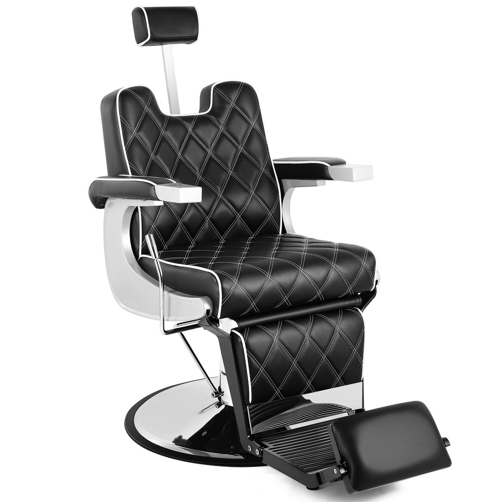 #5038 All Purpose Barber Chair Wide Backrest Reclining Salon Chair for Hair Stylist Tattoo Chair Makeup Chair for Salon Equipment