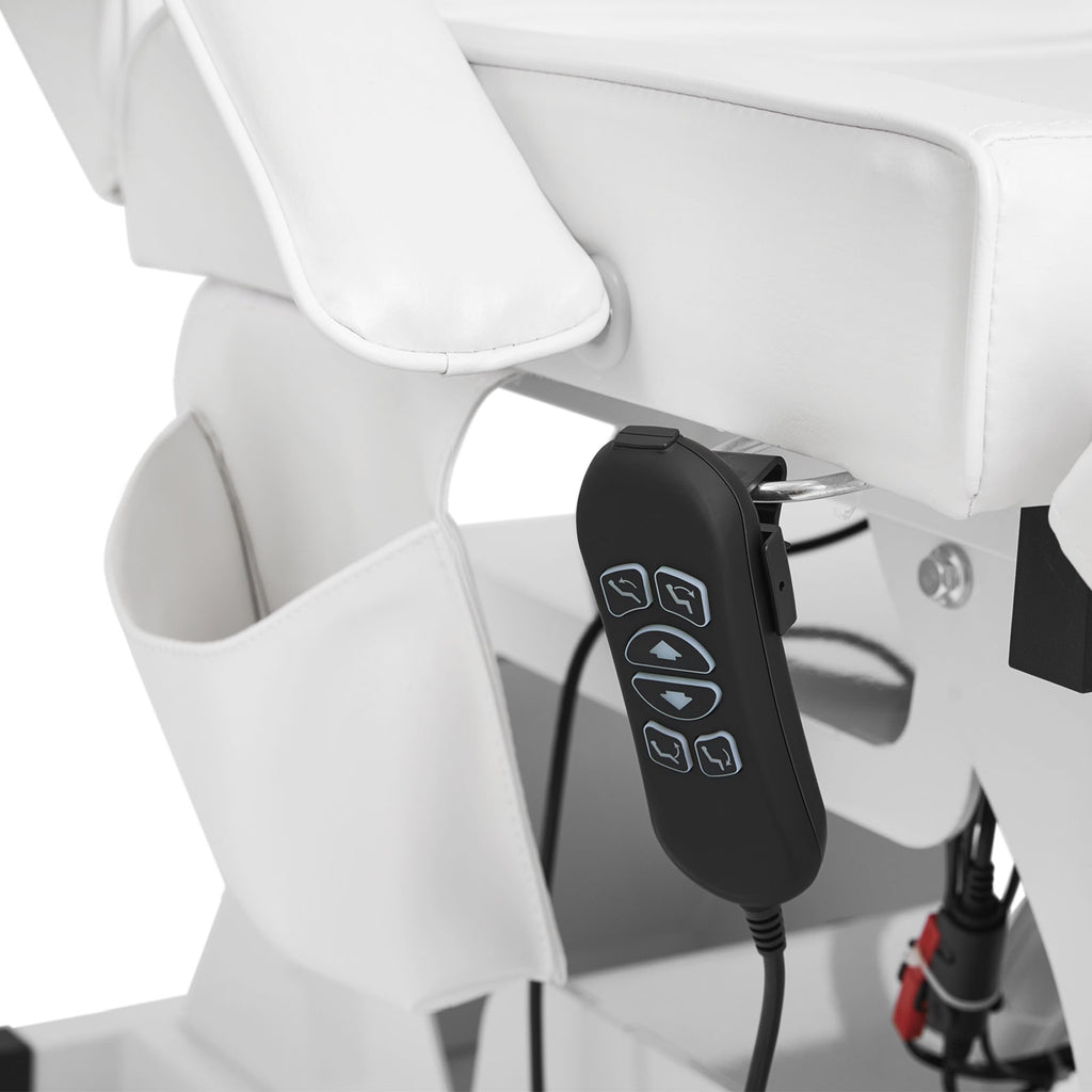 #2926 Facial Bed for Esthetician MassageTable Beauty Bed Medical Aesthetic Tattoo Procedure Bed with 3 Motor Electrical Adjustments,White
