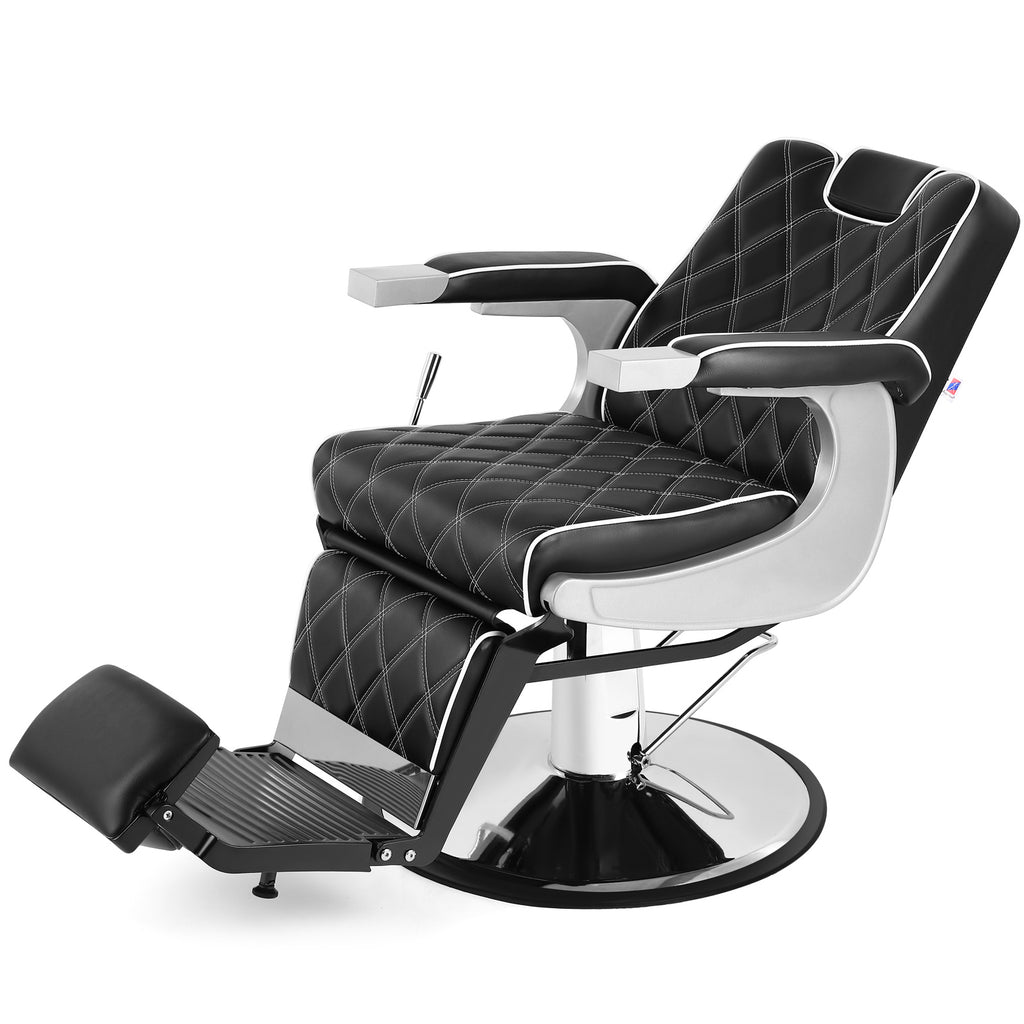 #5038 All Purpose Barber Chair Wide Backrest Reclining Salon Chair for Hair Stylist Tattoo Chair Makeup Chair for Salon Equipment