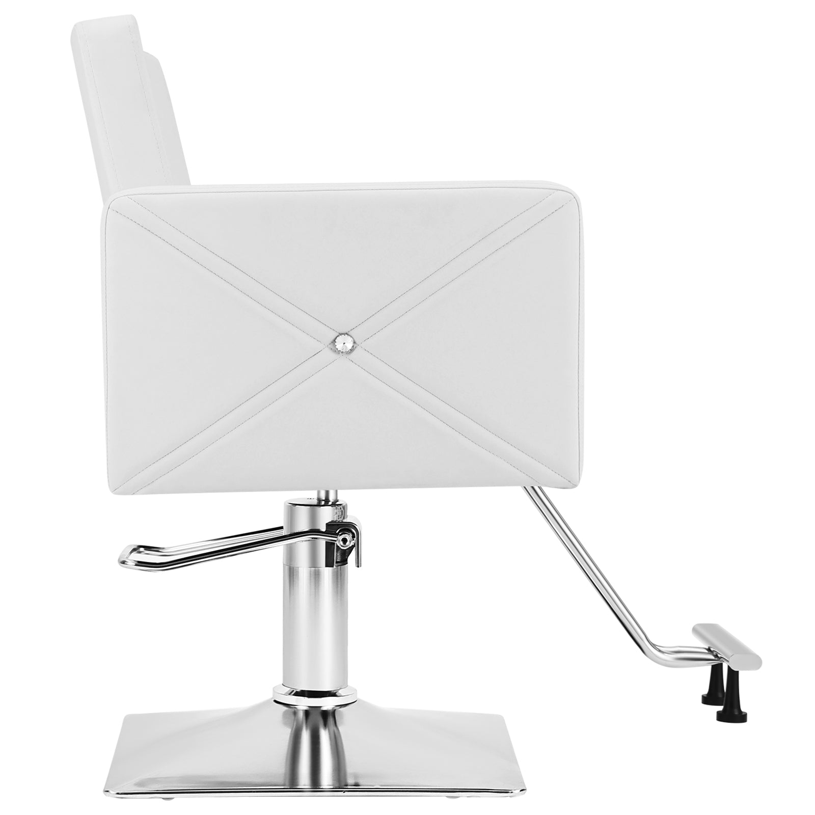 #91000 Hair Salon Chair White, Hydraulic Styling Chair with Heavy Duty Pump, 360 Degree Swivel Barber Chair, Beauty Salon Equipment for Hair Stylist, Max Load 330 Lbs