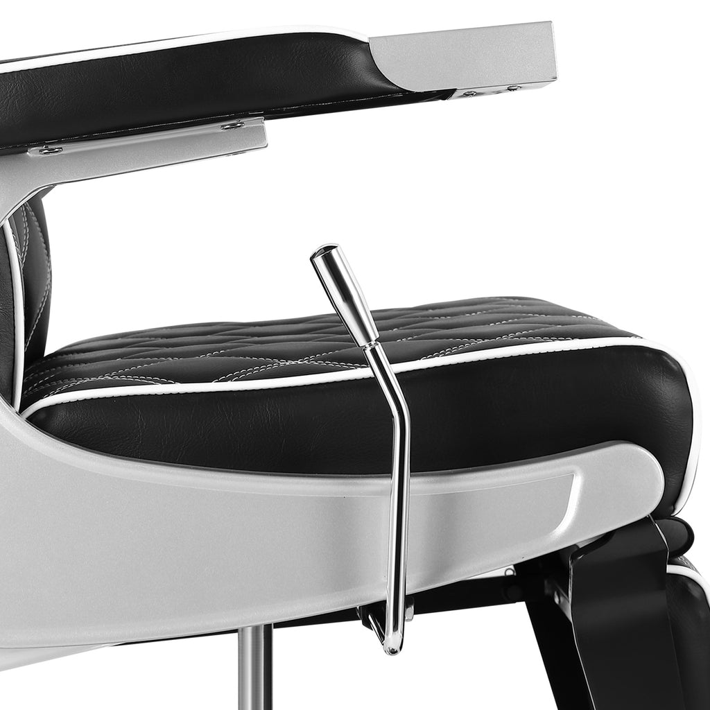 #5038 All Purpose Barber Chair Wide Backrest Reclining Salon Chair for Hair Stylist Tattoo Chair Makeup Chair for Salon Equipment