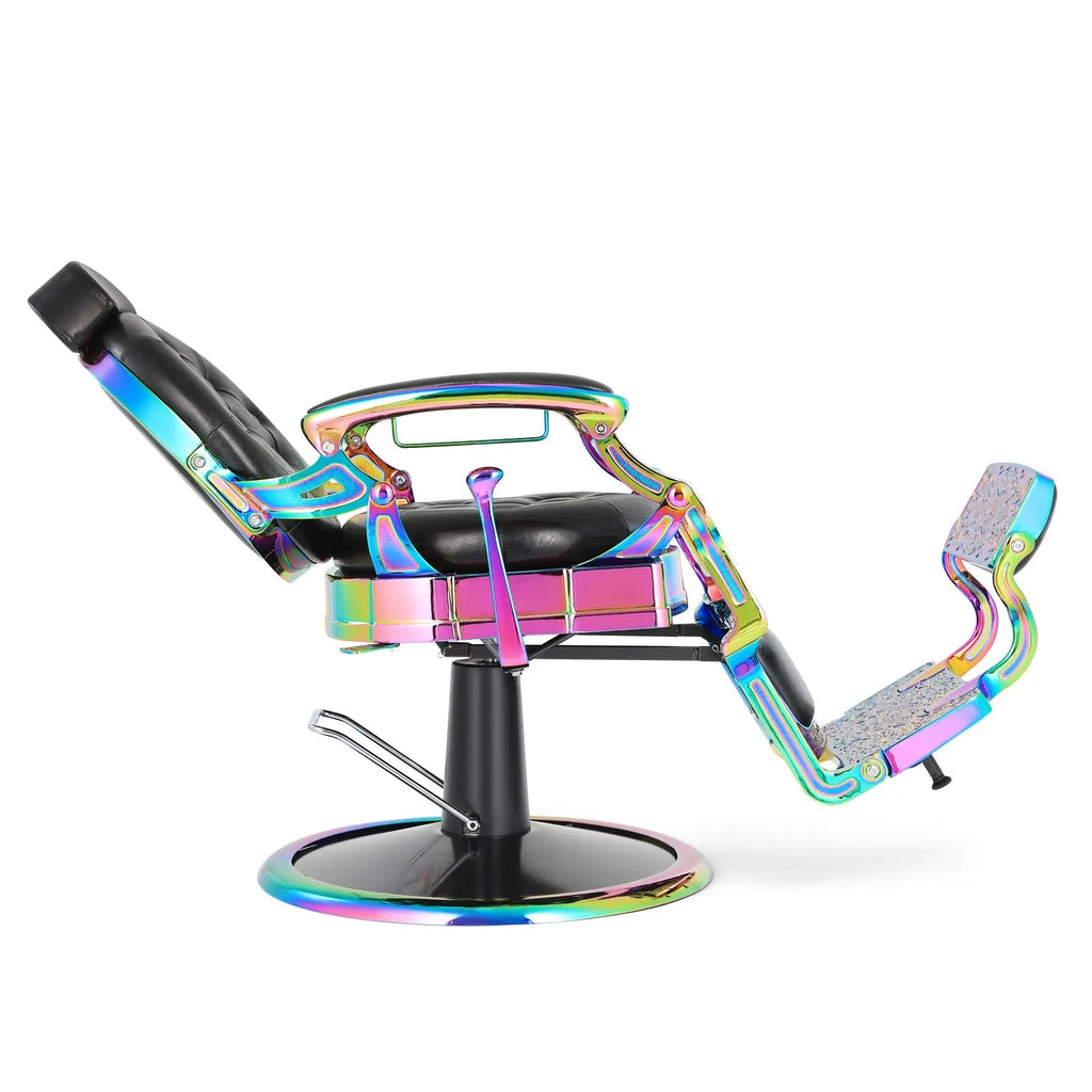 #5350 Prestige Laser Frame Retro Hydraulic Recline Barber Chair Artist hand