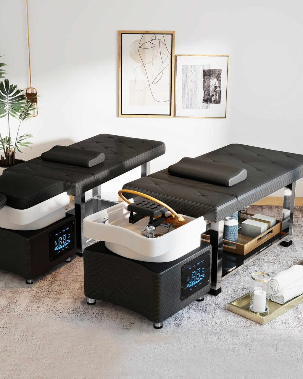 #2084 Head Spa Bed, Hair Washing, Shampoo Massage Bed with Water Cycle Salon Equipment for Beauty Head Spa, Constant Temperature System