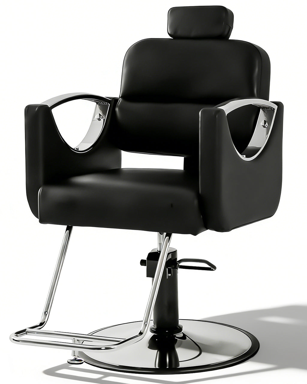 #2015 Barber Salon Chairs, Reclining Salon Chair for Hair Stylist, Hair Salon Chair with Heavy Duty Hydraulic Pump, 360 Degree Swivel Adjustable Height for Barbershop, Beauty Salon Equipment, Black