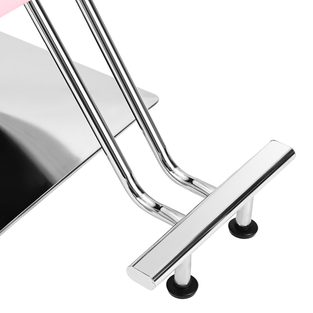 #5437 Pink Salon Chair for Hair Stylist with Back Cover, Hydraulic Hair Chair 360 Swivel Barber Chair, Beauty Salon Equipment for Hair Stylist Women, Max Load Weight 330 Lbs